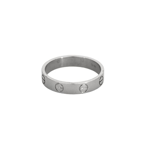 Bague 52 CARTIER - Love - Bague en or gris . Petit Modèle. 58 Facettes 58FC4-2