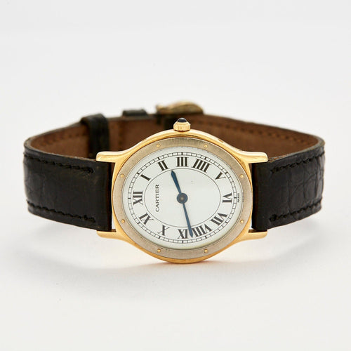 Montre Cartier – Montre Santos ovale 58 Facettes 240087