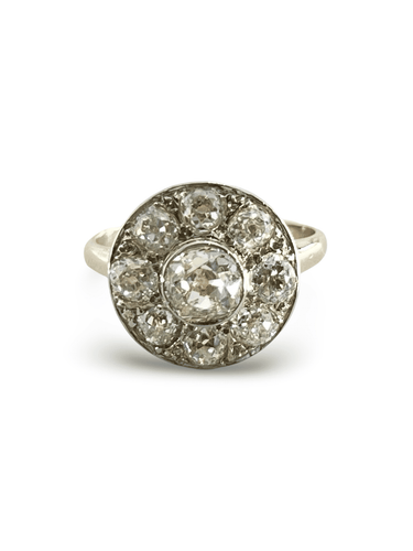 Bague 56 Bague ancienne or rose et 2,36 ct diamants 58 Facettes 0000067