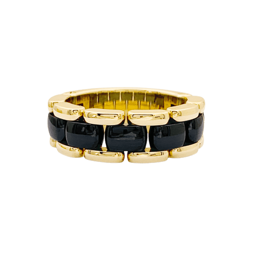 Bague 52 Bague CHANEL, "Ultra" or jaune et céramique. 58 Facettes 34571
