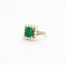 Bague 54 Bague émeraude et diamants 58 Facettes 32400191