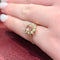 Bague Bague Marguerite en or jaune diamants et tourmaline 58 Facettes 30590
