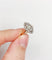 Bague 54 Bague marquise antique en or rose 18k et argent, diamant et diamants roses 58 Facettes A06417