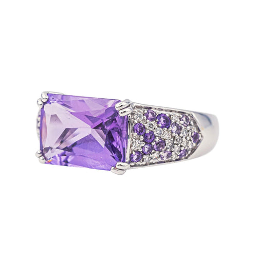 Bague 56 Mauboussin Bague Ma princesse d'amour  Or blanc Améthyste, Diamant 58 Facettes 4198264CN