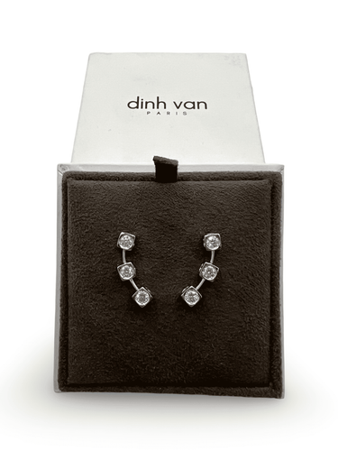 DIHN VAN - Boucles d'oreilles Le Cube 3 diamants 58 Facettes