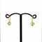 Boucles d'oreilles Aquamarine Heart Shape Earring Yellow Gold 58 Facettes