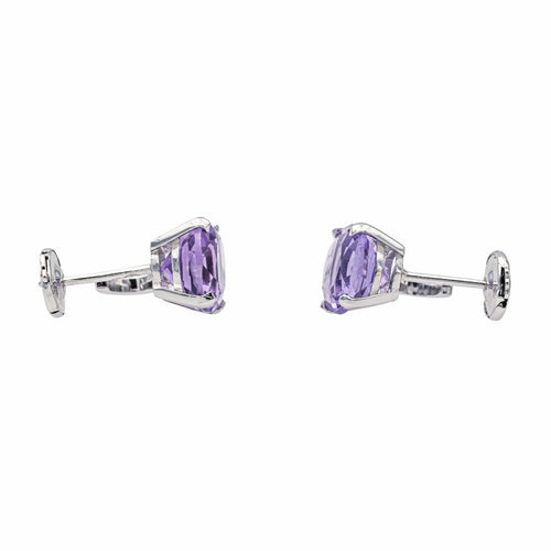 Boucles d'oreilles Mauboussin Boucles d'oreilles Petit visage d'amour  Or blanc Améthyste, Diamant 58 Facettes 4157393RV