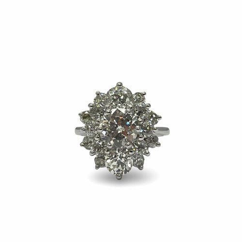 Bague 49 Bague ancienne or et diamants 3,30 ct 58 Facettes 00035401