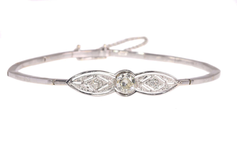 Bracelet Les diamants de l'art déco : l'élégance intemporelle d'un bracelet vintage 58 Facettes 21027-0139