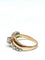 Bague 59 Bague ancienne or rose et blanc trilogie de diamants 58 Facettes