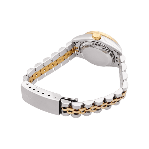 Montre Montre Rolex, "Oyster Perpetual Datejust", or jaune, acier, diamants. 58 Facettes 34641