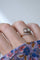 Bague 57 Bague de Fiançailles Toi et Moi Diamants 58 Facettes