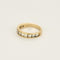 Bague 52 Alliance en or jaune et diamants 58 Facettes CRE0100X11
