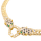 Collier Collier O.J. PERRIN, or jaune, diamants, saphirs et émeraudes. 58 Facettes 34526