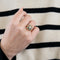 Bague 51 Bague or jaune, turquoises, diamants 58 Facettes