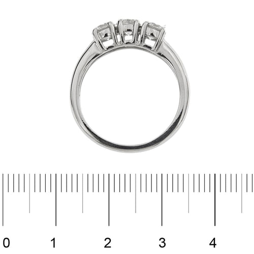 Bague 55 Bague trilogie avec diamants 58 Facettes 25737