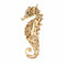 Pendentif 54 Bague hippocampe transformable en pendentif en or jaune et diamants. 58 Facettes G14201