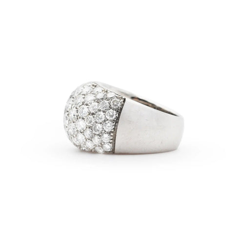 Bague Bague en or blanc avec diamants de 2,80 carats 58 Facettes