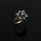 Bague Bague étoile avec saphir et diamants 58 Facettes