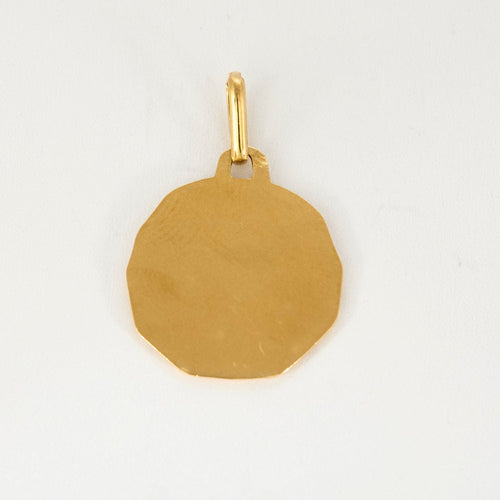 Pendentif AUGIS - Médaille religieuse or jaune,Jésus et Saint Jean Baptiste 58 Facettes SAI03723