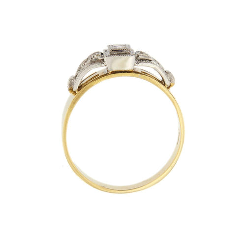 Bague Bague deux ors et diamants 58 Facettes 30163