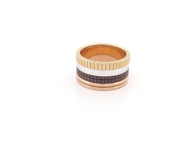 Bague 55 bague BOUCHERON quatre classique large or 58 Facettes 261796