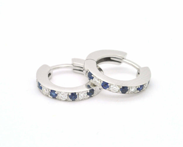 Boucles d'oreilles Boucles d'oreilles saphir et diamants 58 Facettes
