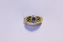 Bague 57 Bague en or Saphir et oxydes de zirconium 58 Facettes