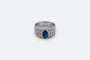Bague 18 / Oro Bianco Fascia in oro bianco con pavé di diamanti 58 Facettes ANL681