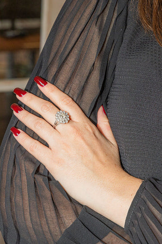 Bague 55 Bague Pompadour Or blanc Diamant 58 Facettes 2991730CN