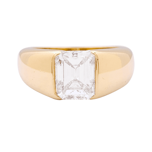 Bague 51 Bague Cartier or jaune, diamant 2,05 carats. 58 Facettes 34146