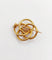 Broche Broche fleur art nouveau en or 18k et diamant taille rose 58 Facettes A06423