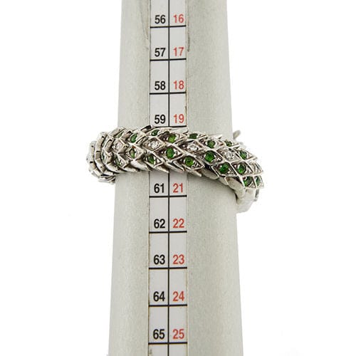 Bague Bague dragon avec émeraudes et diamants 58 Facettes 38003