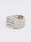 Bague vague vintage or blanc diamants 2,5ct