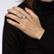 Bague Bague en or blanc 14 carats avec aigue-marine 12 carats, taille émeraude cocktail, taille 6,5, bijoux fins 58 Facettes G13435
