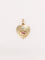 Pendentif Médaille amour Augis coeur strié Plus qu'hier moins que demain or jaune rubis 58 Facettes J493