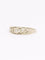 Bague géométrique or blanc diamants