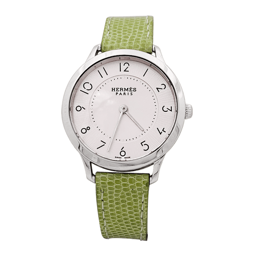 Montre Montre Hermès "Slim" acier. 58 Facettes 34127