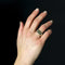Bague 60 Chevalière Art Déco à graver or et platine 58 Facettes 24-163