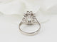 Bague 50 Bague en or blanc, aigue marine et diamants 58 Facettes 33149