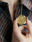 Pendentif Medaille Amour Augis JUMBO Plus qu'hier moins que demain or jaune diamants rubis 58 Facettes 1099.9