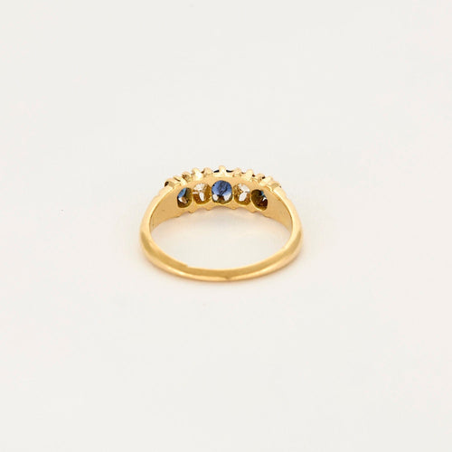 Bague 54 Bague jaretière or jaune et diamants 58 Facettes DRE15662