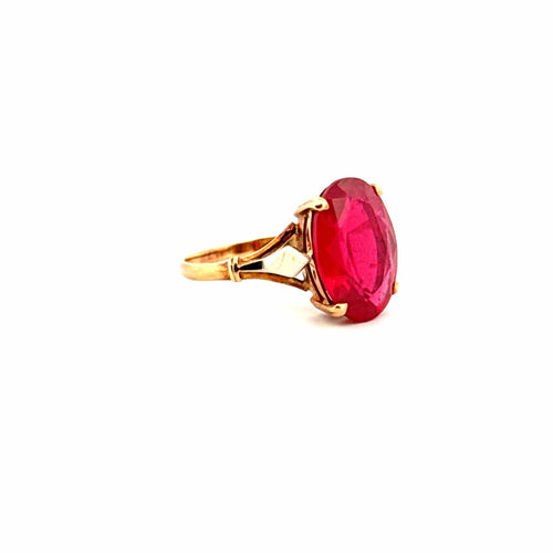 Bague 54 Solitaire Or Jaune 18k & Saphir 58 Facettes 44-GS34045-1
