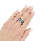 Bague 55 Bague Chanel,"Ultra", en or blanc, céramique noire et diamants. 58 Facettes 34342