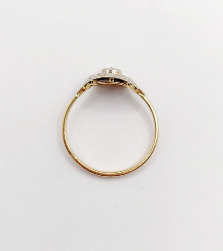 Bague 58 Bague Art Déco petit diamant taille rose (circa 1910) 58 Facettes A06406
