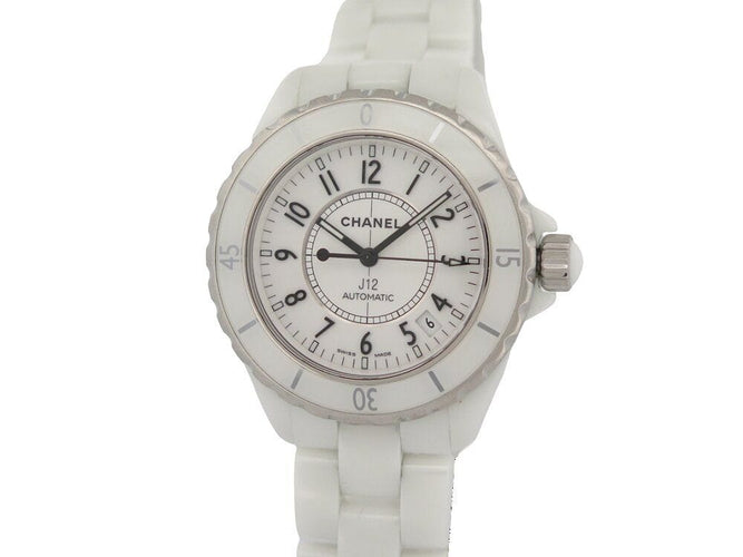 Montre montre CHANEL j12 38 mm ceramique blanche automatique 58 Facettes 261872