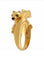 Bague Bague Cartier Panthère Double Tête en or jaune émeraude 58 Facettes