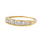 Bague 53.5 Bague Demi alliance Or jaune Diamant 58 Facettes 3675263CN