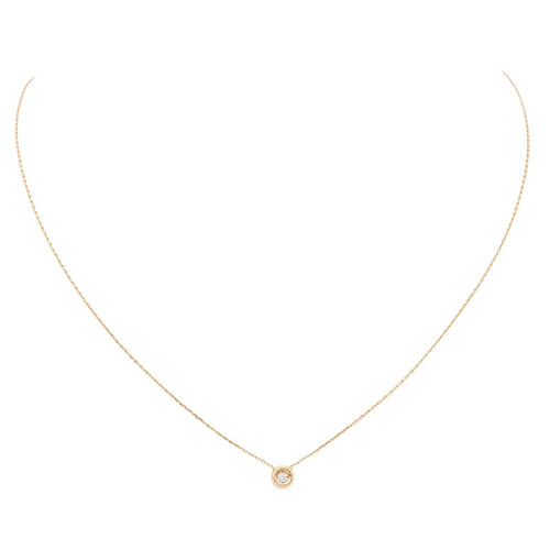 Collier Collier Or rose Diamant 58 Facettes 579148RV