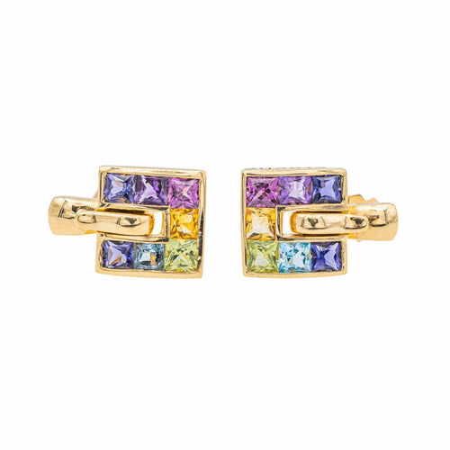Boucles d'oreilles Guy Laroche Boucles d'oreilles Or jaune Cordiérite 58 Facettes 3674929RV
